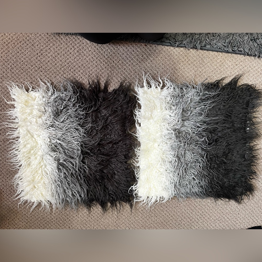 Kevin Textile | Fluffy Square Throw Pillow Pillowcases